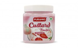 Puramio Custard Powder Strawberry   Plastic Jar  250 grams